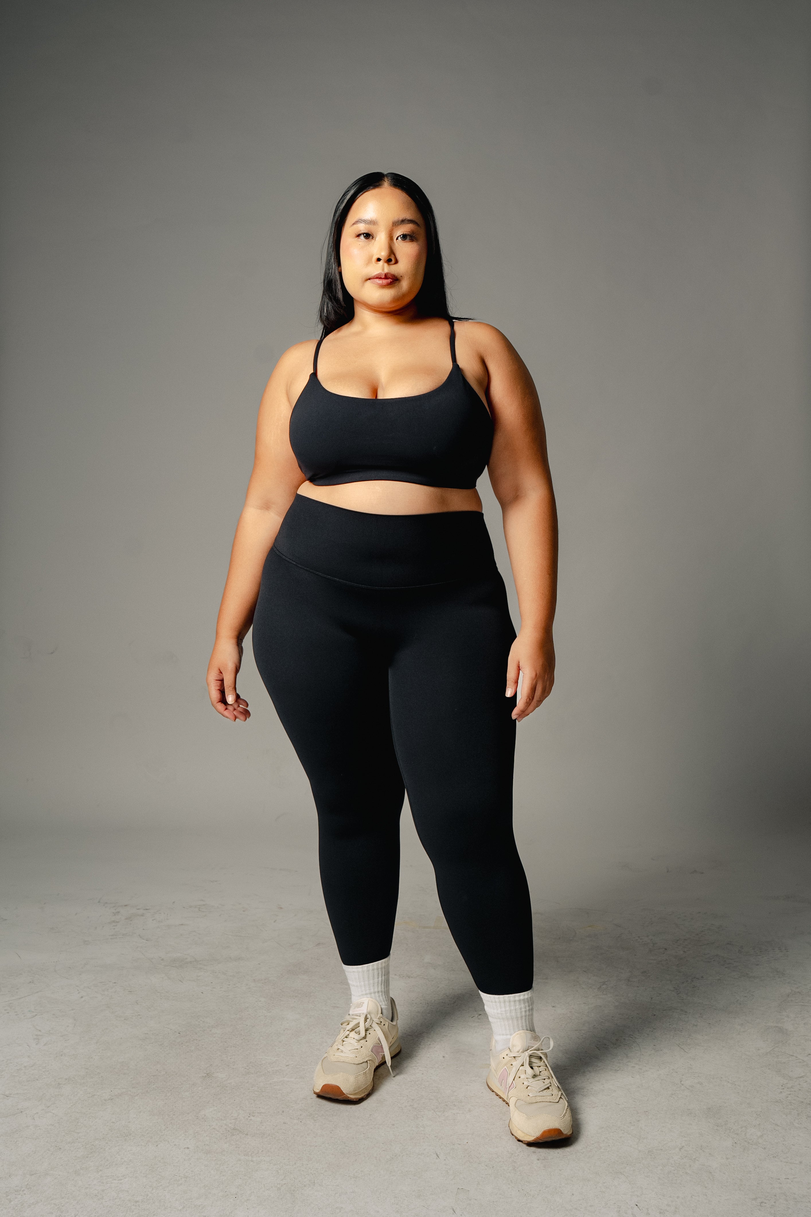 Strappy Racer Back Sports Bra