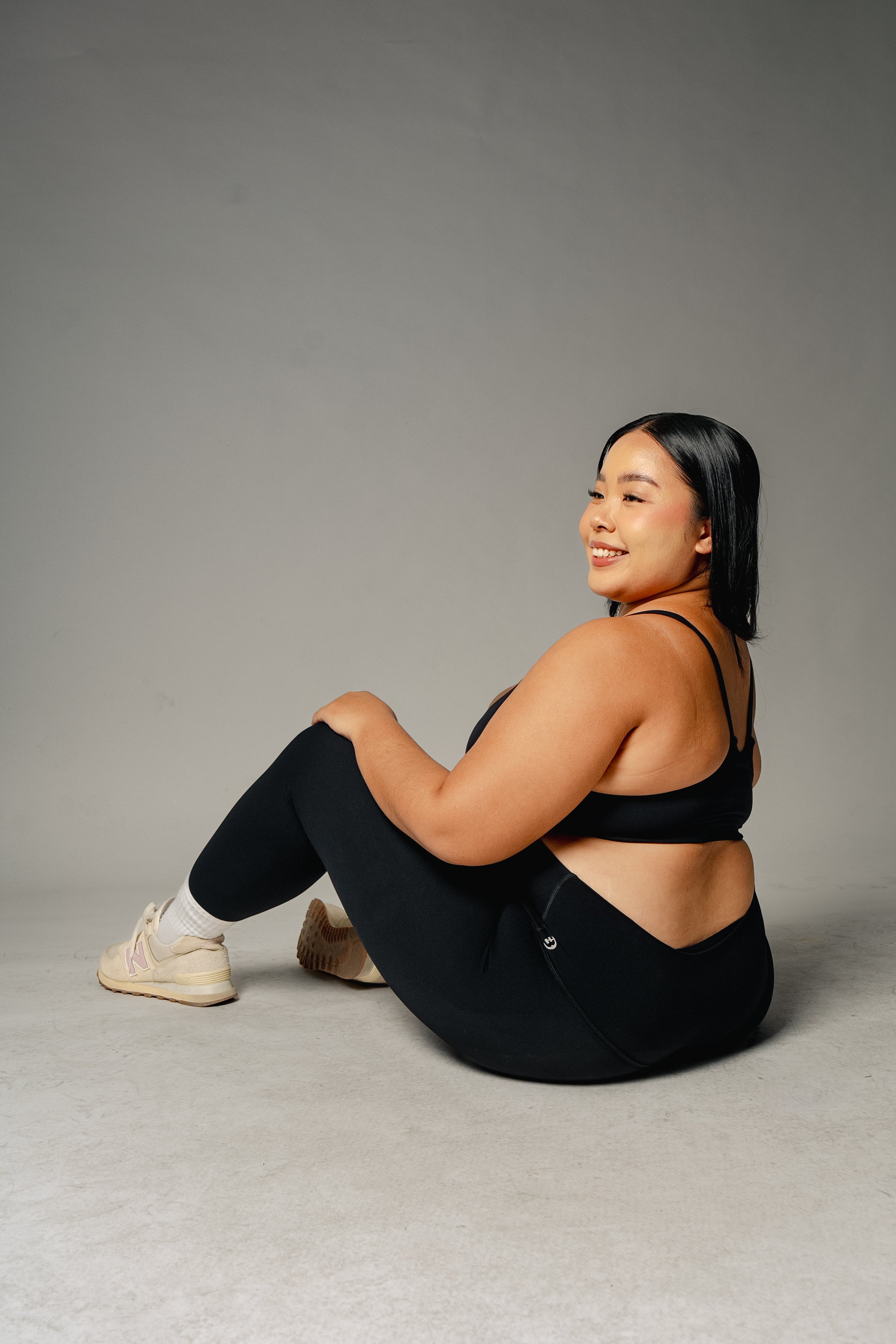 Strappy Racer Back Sports Bra