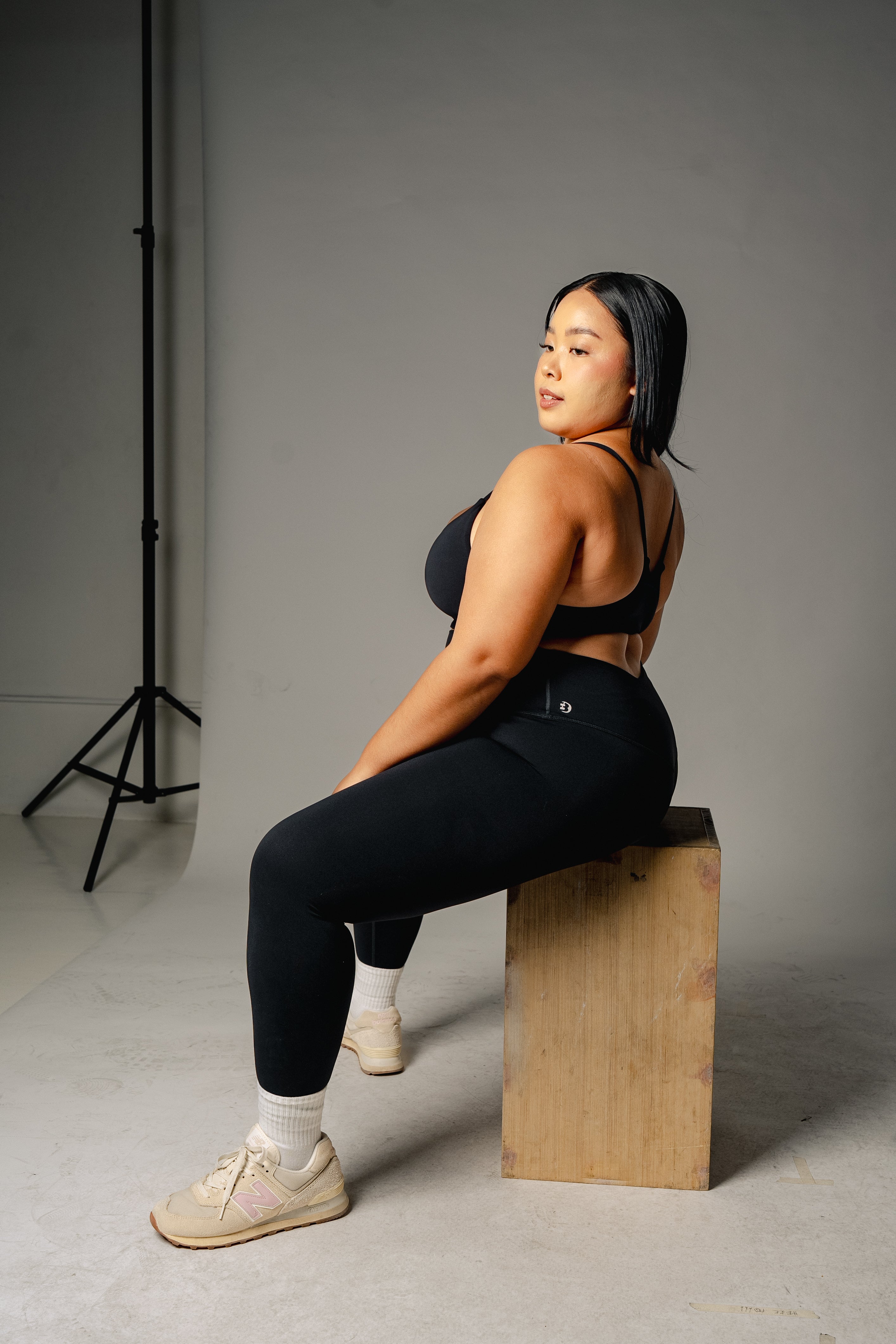 Strappy Racer Back Sports Bra